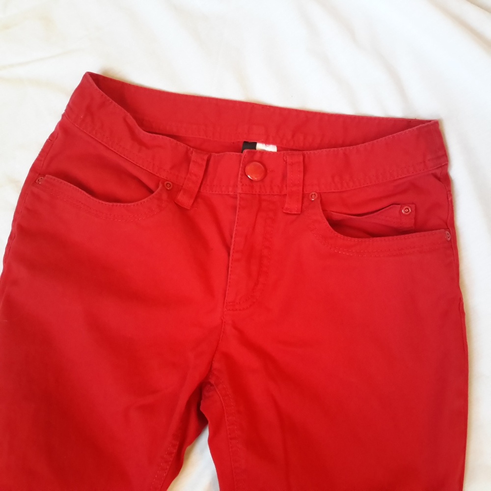H&M Tomato Red Skinny Jeans!